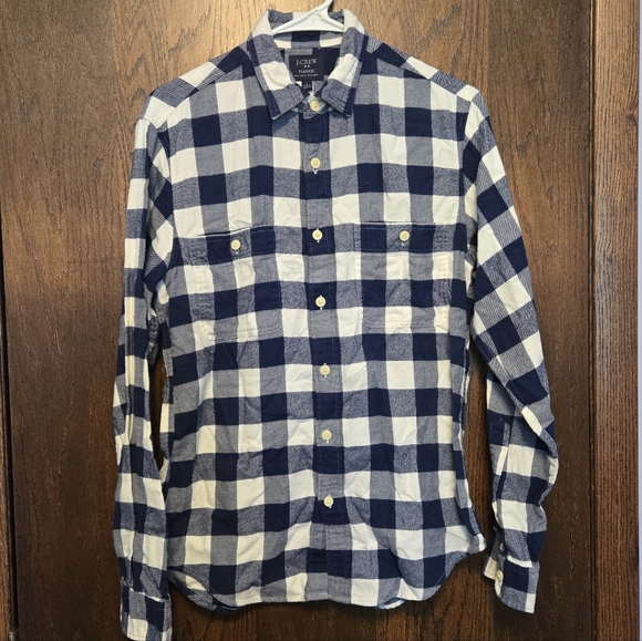 J. Crew Tops - J Crew Plaid Flannel Button Down Top